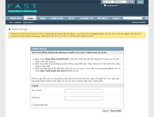 Tablet Screenshot of forum.fast.com.vn